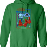 Cult Movie Club Hoodie - Retro Graphic Pullover Hoodie for Men & Women - Green