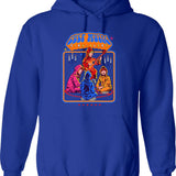 Cult Music Sing-along Hoodie - Retro Graphic Pullover Hoodie for Men & Women - Blue