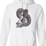 Cupcake Hoodie - Retro Graphic Pullover Hoodie for Men & Women - White