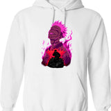 Cursed King Of Curses Hoodie - Retro Graphic Pullover Hoodie for Men & Women - White