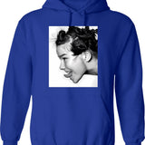 Cute Girl Hoodie - Retro Graphic Pullover Hoodie for Men & Women - Blue