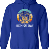 Cute Schnauzer Astronaut - Funny Schnauzer Hoodie - Blue