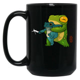 Cute Stabby Frog Being Held Back Let It Go Bro Artwork Asian Style Black Coffee Mug, Gift Coffee Mug - Black