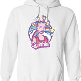 Cynthia Doll Hoodie - Retro Graphic Pullover Hoodie for Men & Women - White