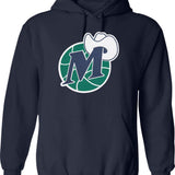 D Mavs Worn Out Graphic Pullover Hoodie - Navy