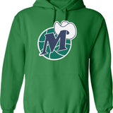 D Mavs Worn Out Graphic Pullover Hoodie - Green
