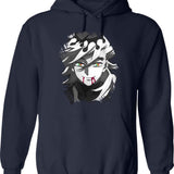 D0ma Upper Moon 2 Hoodie - Retro Graphic Pullover Hoodie for Men & Women - Navy