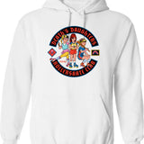 D.d.r.c. Hoodie - Retro Graphic Pullover Hoodie for Men & Women - White
