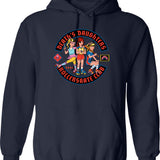 D.d.r.c. Hoodie - Retro Graphic Pullover Hoodie for Men & Women - Navy