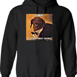 Dachsund Meme Cement Das Conk Creet Baybee Graphic Pullover Hoodie - Black