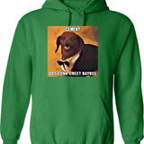 Dachsund Meme Cement Das Conk Creet Baybee Graphic Pullover Hoodie - Green