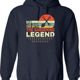 Dad The Man The Myth The Gardening Legend Shirt Men Vintage Gardening Dad Hoodie Father's Day Gift - Navy