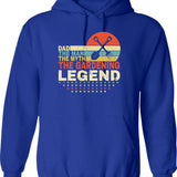 Dad The Man The Myth The Gardening Legend Shirt Men Vintage Gardening Dad Hoodie Father's Day Gift - Blue