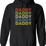 Daddy Hoodie - Retro Graphic Pullover Hoodie for Men & Women - Black