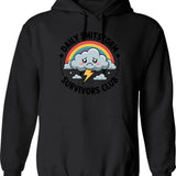Daily Shitstorm Survivors Club Funny Bumper Sticker Hoodie - Black
