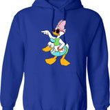 Daisy Duck Summer Hoodie - Retro Graphic Pullover Hoodie for Men & Women - Blue