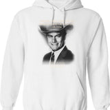 Dallas Jr Ewing Quote Hoodie - Retro Graphic Pullover Hoodie for Men & Women - White