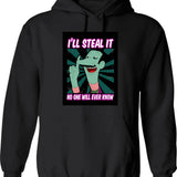 Dan Backslide Ill Steal It Hoodie - Retro Graphic Pullover Hoodie for Men & Women - Black