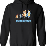 Dance Mode Hoodie - Retro Graphic Pullover Hoodie for Men & Women - Black
