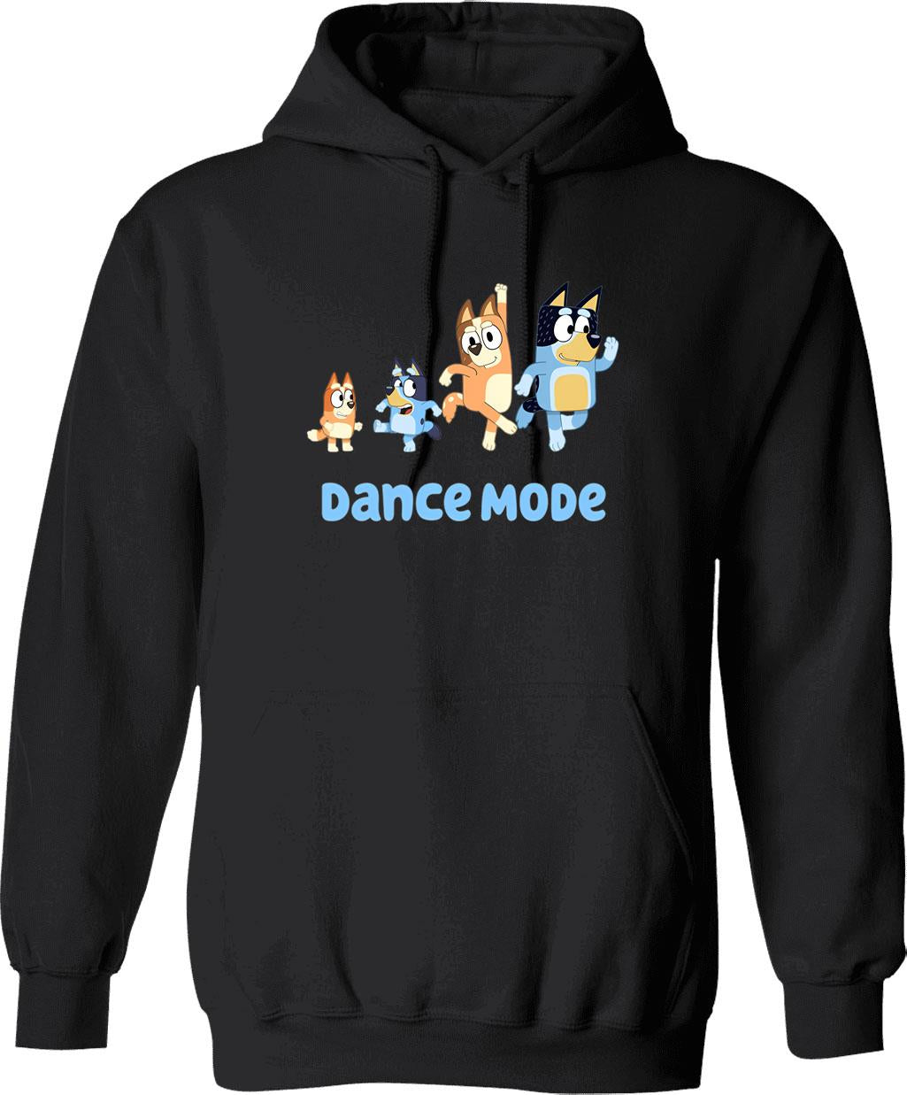 Dance Mode Hoodie - Retro Graphic Pullover Hoodie for Men & Women - Black