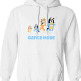 Dance Mode Hoodie - Retro Graphic Pullover Hoodie for Men & Women - White