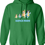 Dance Mode Hoodie - Retro Graphic Pullover Hoodie for Men & Women - Green