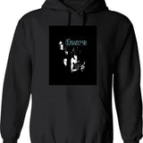 Dance Of Light And Shadow Hoodie - Retro Graphic Pullover Hoodie for Men & Women - Black