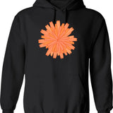 Dandelion Hoodie - Retro Graphic Pullover Hoodie for Men & Women - Black