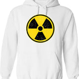 Danger Radiation Area - Radiation Warning Hoodie - White