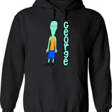Danvant - Mallokos Hoodie - Retro Graphic Pullover Hoodie for Men & Women - Black