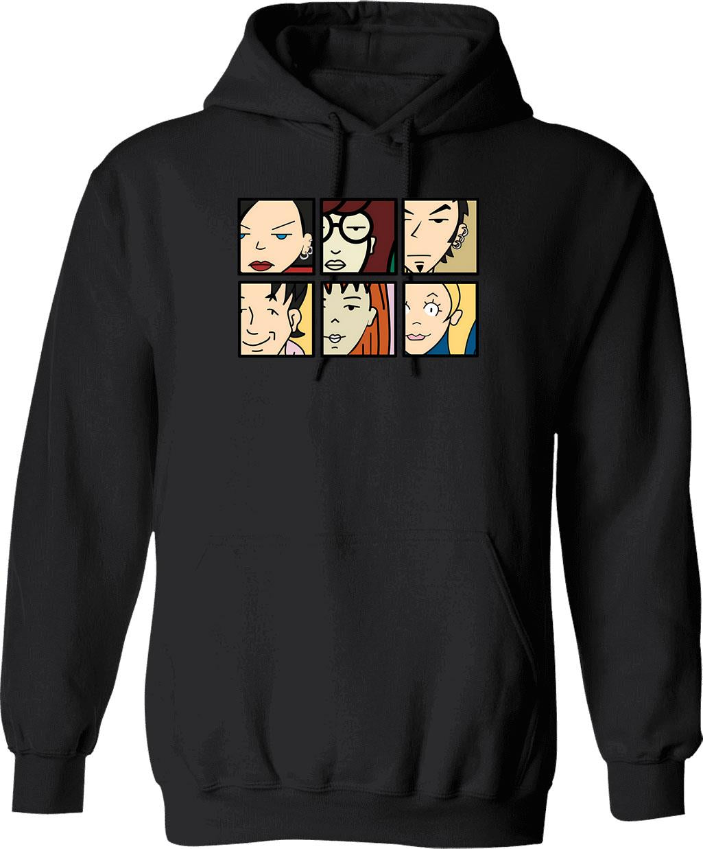 Daria_s Gang Hoodie - Retro Graphic Pullover Hoodie for Men & Women - Black
