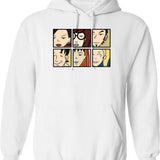 Daria_s Gang Hoodie - Retro Graphic Pullover Hoodie for Men & Women - White