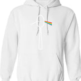 Darkside Of The Spoon Hoodie - Retro Graphic Pullover Hoodie for Men & Women - White