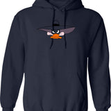 Darkwing Duck Hoodie - Retro Graphic Pullover Hoodie for Men & Women - Navy