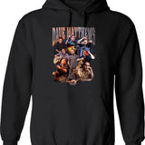 Dave Matthews Hoodie - Retro Graphic Pullover Hoodie for Men & Women - Black