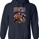 Dave Matthews Hoodie - Retro Graphic Pullover Hoodie for Men & Women - Navy
