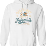 Davenport Riverrats 1901 Hoodie - Retro Graphic Pullover Hoodie for Men & Women - White