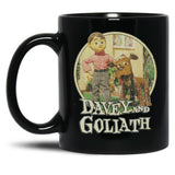 Davey and Goliath 1961 Black Coffee Mug, Gift Coffee Mug
