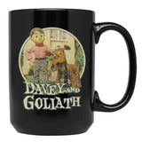 Davey and Goliath 1961 Black Coffee Mug, Gift Coffee Mug