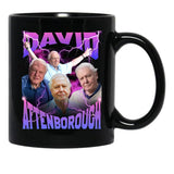David Attenborough BBC Nature Documentary Lover Bootleg Rap Black Coffee Mug, Gift Coffee Mug - Black