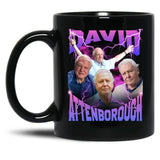 David Attenborough BBC Nature Documentary Lover Bootleg Rap Black Coffee Mug, Gift Coffee Mug