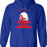 Dawn-of-the-dead Hoodie - Retro Graphic Pullover Hoodie for Men & Women - Blue