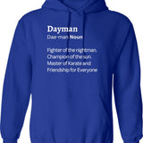 Dayman Graphic Pullover Hoodie - Blue