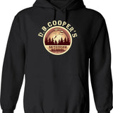 Db Coopers Skydiving School Hoodie - Retro Graphic Pullover Hoodie for Men & Women - Black