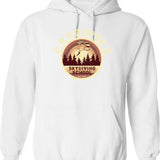 Db Coopers Skydiving School Hoodie - Retro Graphic Pullover Hoodie for Men & Women - White