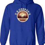 Db Coopers Skydiving School Hoodie - Retro Graphic Pullover Hoodie for Men & Women - Blue