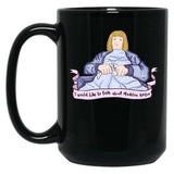 Death Becomes Her Black Coffee Mug, Gift Coffee Mug - Black