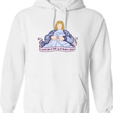 Death Becomes Her Graphic Pullover Hoodie - White