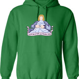 Death Becomes Her Graphic Pullover Hoodie - Green