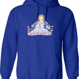 Death Becomes Her Graphic Pullover Hoodie - Blue